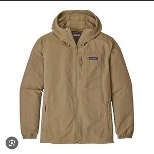 EUC Patagonia Men's Tezzeron Brown Hooded Windbreaker Jacket